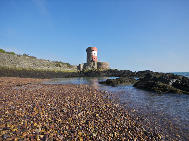 Archirondel Tower on the east coast is also nearby