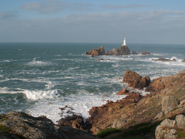Corbiere Lighthouse is nearby