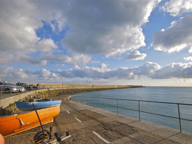 Enjoy a stoll along St Catherine's breakwater on the east coast