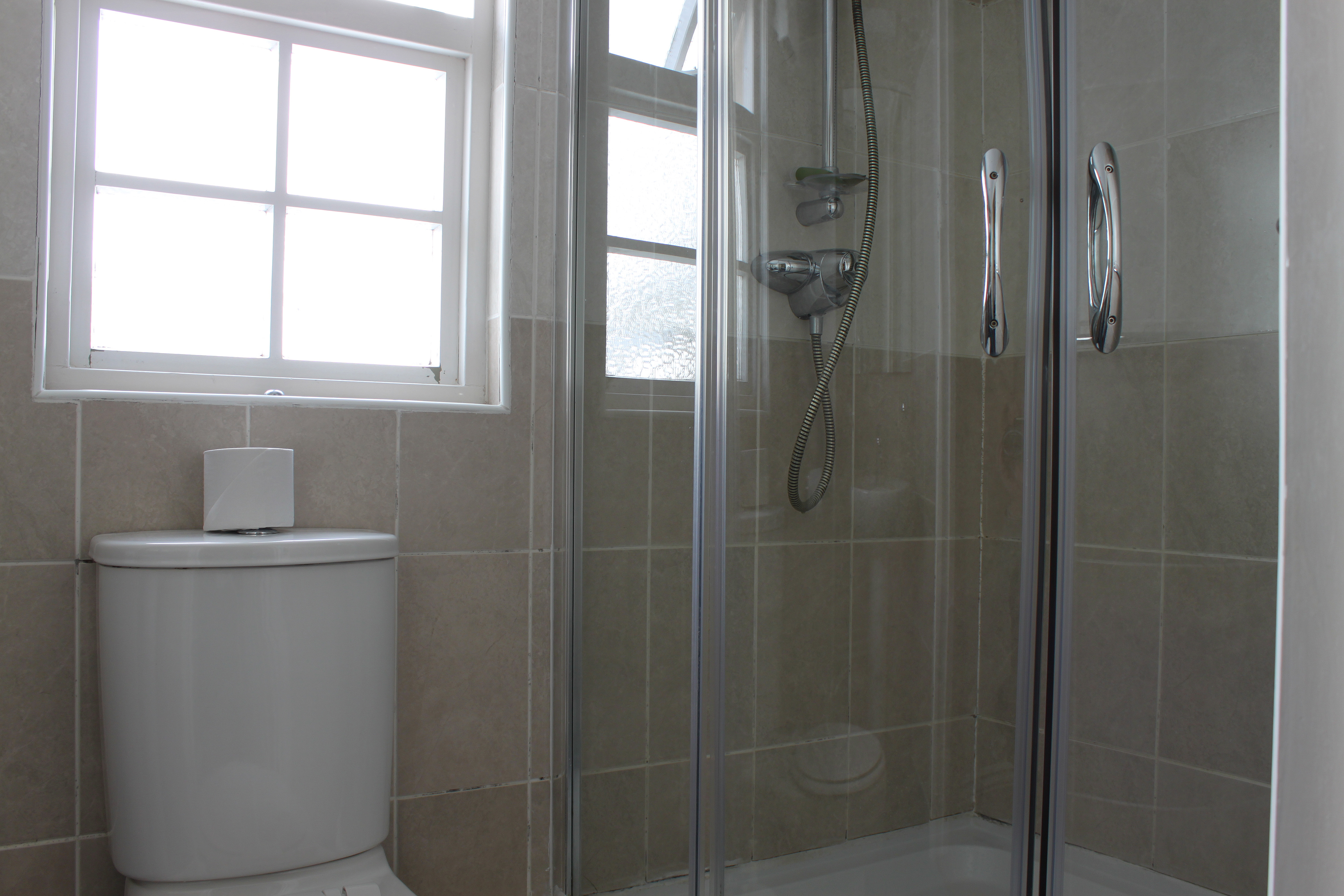 Ensuite with shower, sink and toilet 