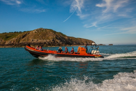 Island hopping in a RIB