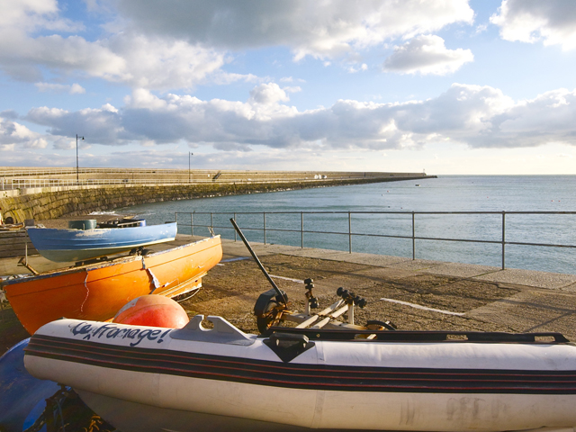Enjoy a stoll along St Catherine's breakwater on the east coast
