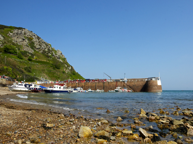 The pretty harbour at nearby Bonne Nuit Bay