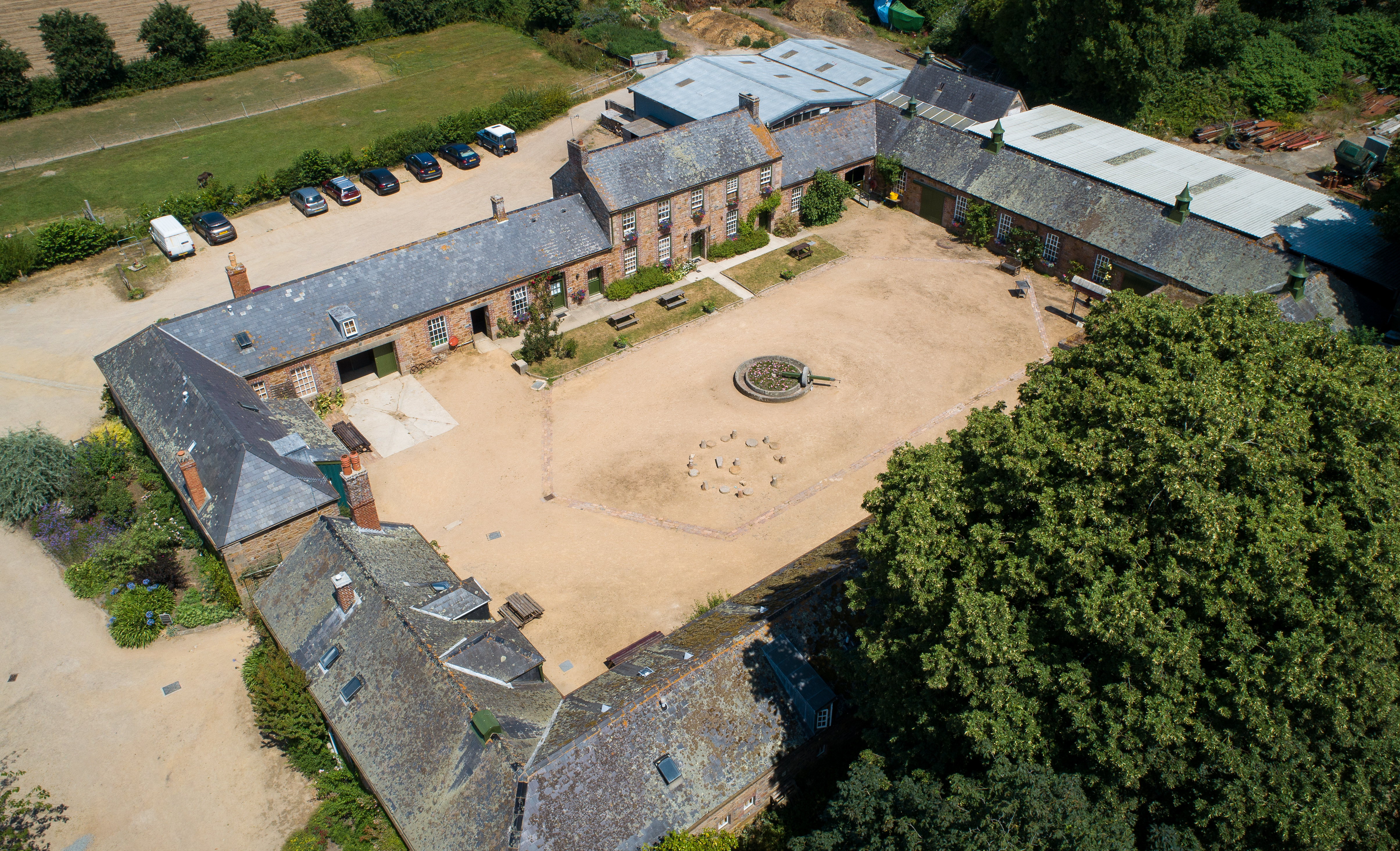Aerial Photo of Courtyard