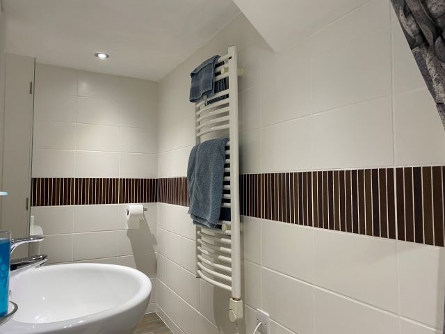 Shower room with basin and WC