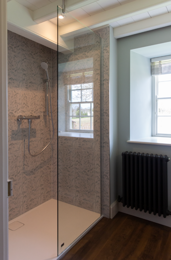 Shower room with basin and toilet - first floor between bedroom 2 & 3