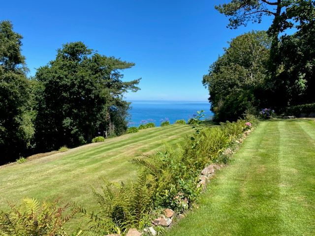 Distant views of the Normandy Coast