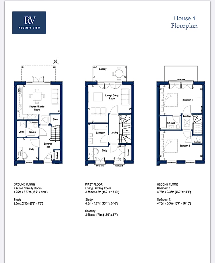 Regent's View Floor Plans