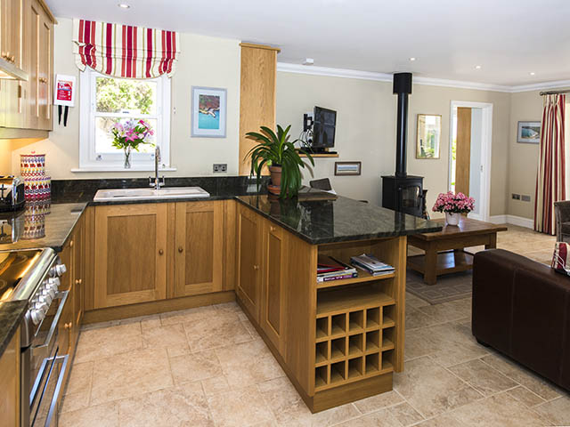 Kitchen area of large open-plan living space
