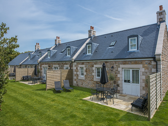 All La Place Holiday Cottages have a lawned area with garden furniture