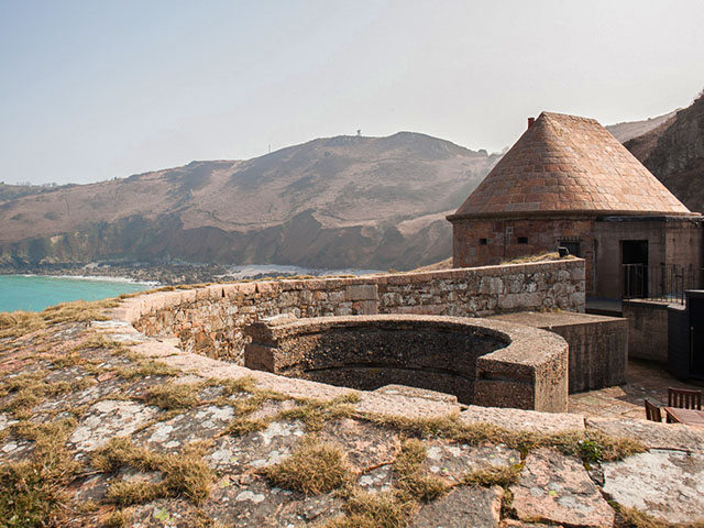 Exterior of La Crete Fort above Bonne Nuit Bay