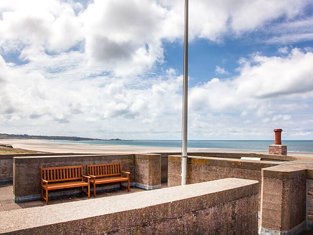 View from the roof looking south over St Ouen's Bay