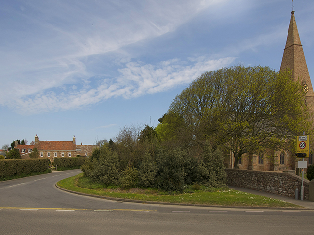 Squirrels Rest is in the far left of this image, opposite St John's church