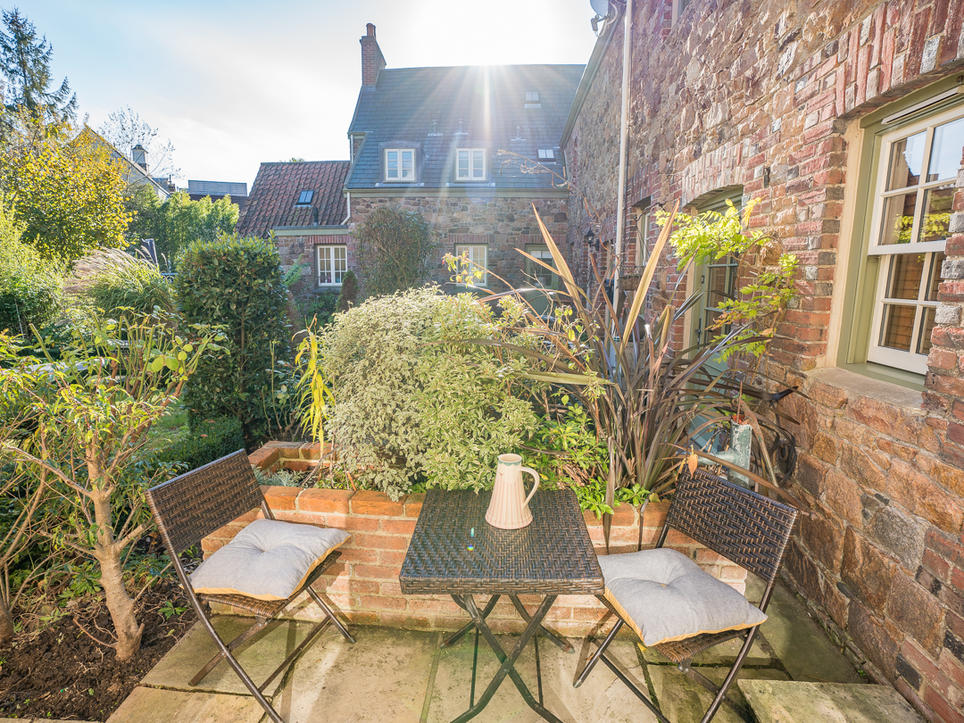 Small courtyard area to the rear of the property